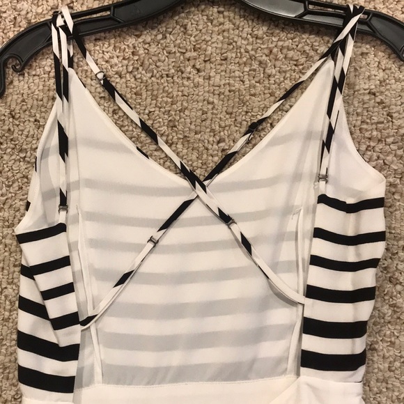 DV Black & White Striped Dress - Picture 4 of 9